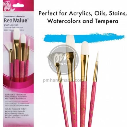 Bộ cọ Princeton white taklon S9182 - 4 cây