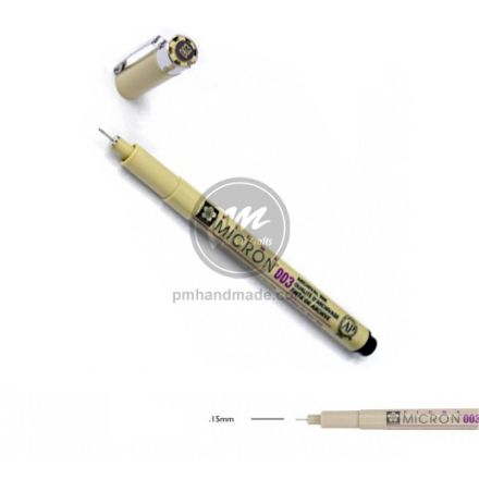 Bút kim Sakura vẽ kỹ thuật Pigma Micron 003, màu đen