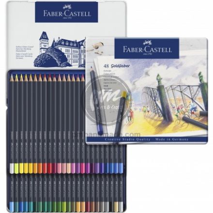 Hộp chì màu Faber-castell Goldfaber hộp thiếc set 48