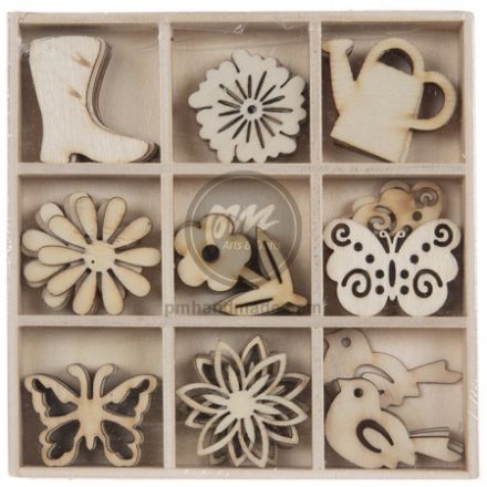 Set gỗ miếng mẫu mùa xuân