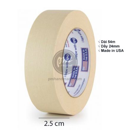 Cuộn keo giấy chặn màu IPG masking tape 54mx2.54 cm