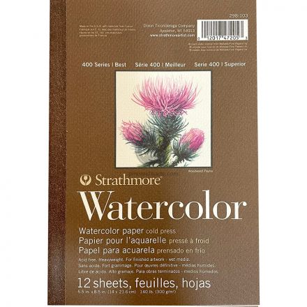 Sổ vẽ màu nước Strathmore S400 size 5.5"X8.5"