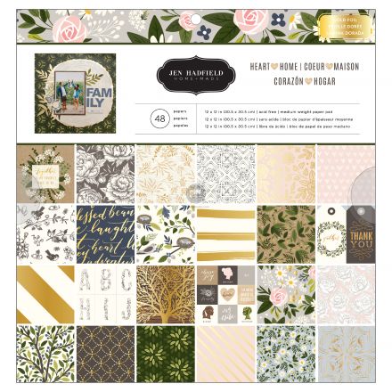 Tập paper pad mẫu heart of home - 12"x12" - 48 tờ