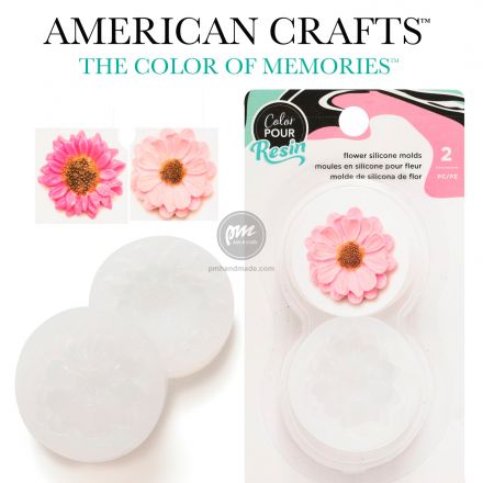 Khuôn resin hiệu AC - mẫu 2 hoa