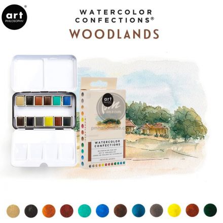 Hộp 12 màu nước Prima - bộ Woodlands