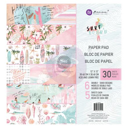 Tập giấy paper pad mẫu surfboard 12x12"