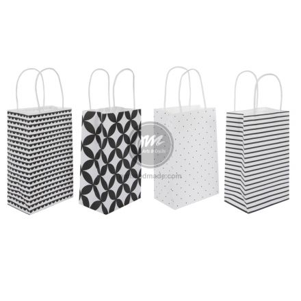 Túi giấy họa tiết màu đen trắng