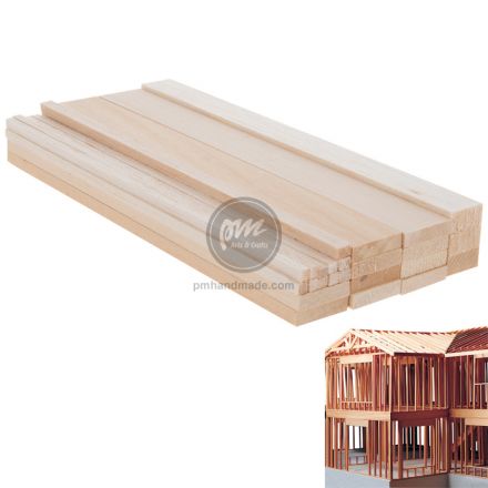 Thanh gỗ dài Balsa làm mô hình