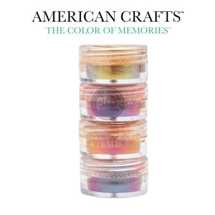 Bộ 4 bột chuyển màu trang trí resin hiệu AC - màu pastel