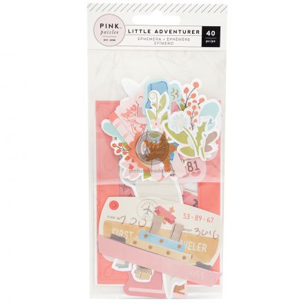 Bộ 40 hình cắt nhà thám hiểm nhỏ màu hồng #310752