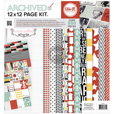 Bộ giấy làm scrapbook mẫu archived