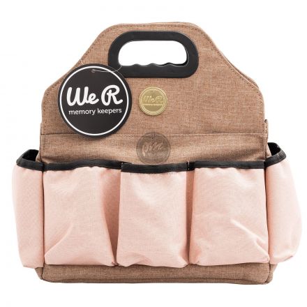 Túi dụng cụ tote bag - xám và hồng