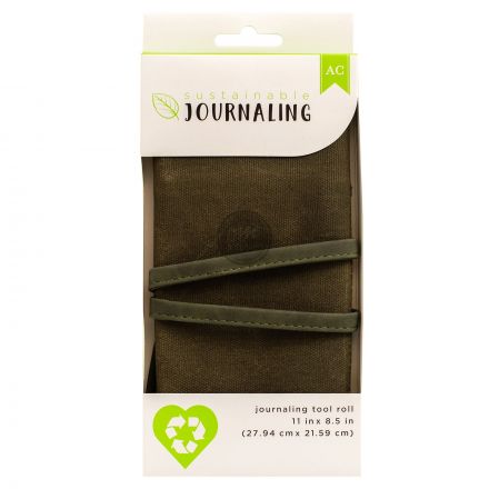 Túi cuộn bút chất liệu jean wax size 26x21cm