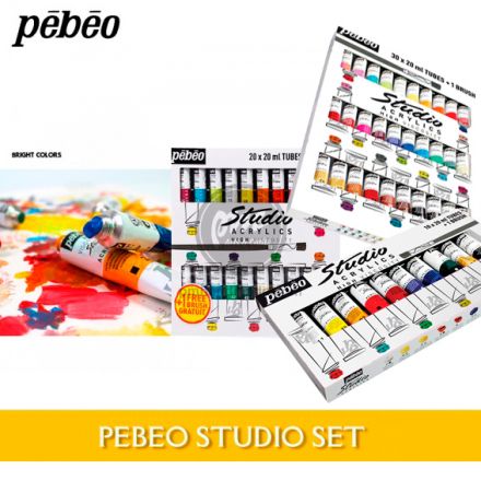 Bộ màu Pebeo acrylic high viscosity studio 20ml