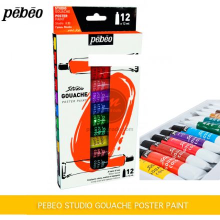 Màu gouache Pebeo studio set 12 x 12ml