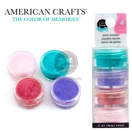 Bộ 4 hộp bột nhuộm resin hiệu AC - ánh ngọc trai