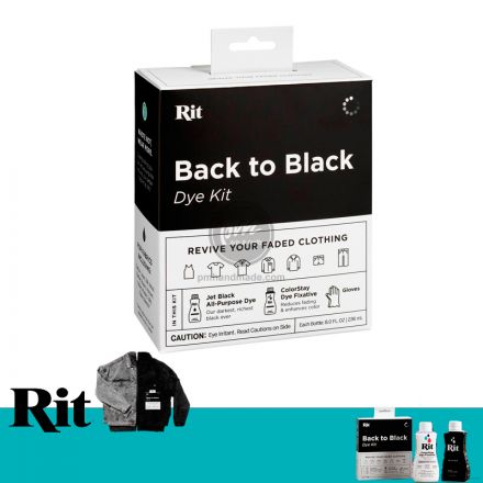 Combo màu nhuộm vải Rit back to black - màu đen