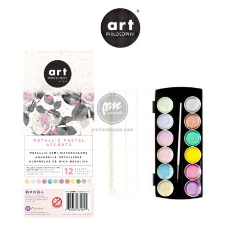 Bộ 12 màu nước pastel metallic hiệu Prima