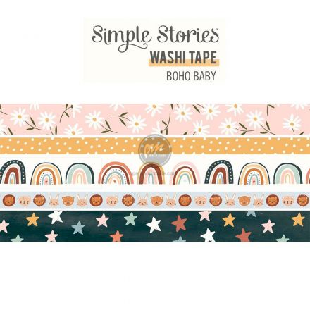 Gói băng keo Washi Tape chủ đề Boho Baby