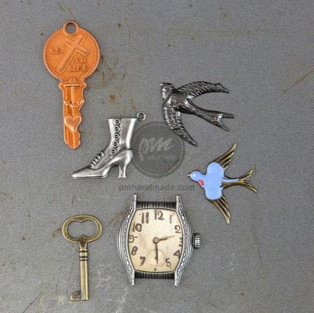 Bộ charm 6 miếng kim loại - Trinkets Remembrance