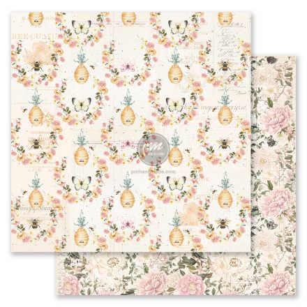 Giấy paper pad lẻ mẫu Honeybee 12"x12"