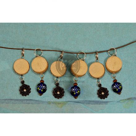 Bộ charm tròn họa tiết trinkets