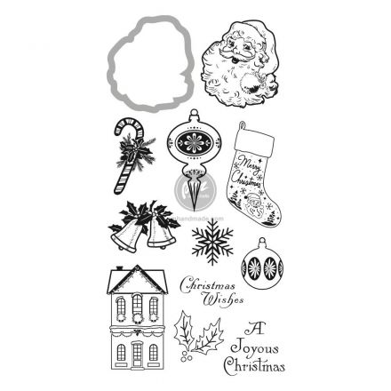 Bộ stamp in kèm khuôn - Christmas Carol