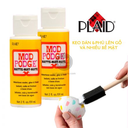 Keo Mod Podge matte lên gỗ và nhiều bề mặt (59ml)