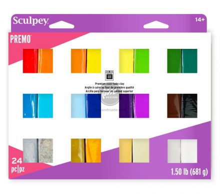 Hộp 24 viên đất sét Sculpey Premo