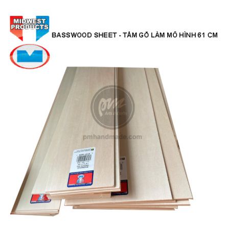 Tấm gỗ Basswood làm mô hình