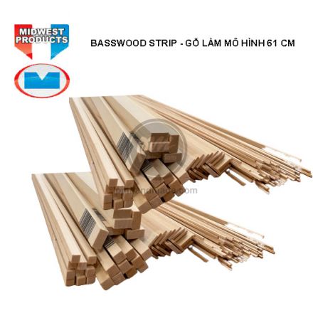 Thanh gỗ Basswood làm mô hình