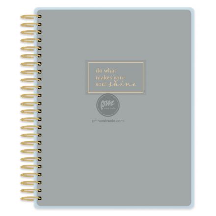 Sổ planner in chữ do what makes your soul shine