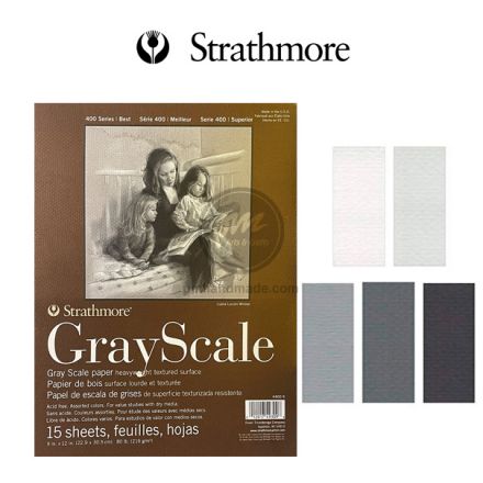 Tập vẽ giấy vẽ Strathmore Gray Scale 9x12 inch