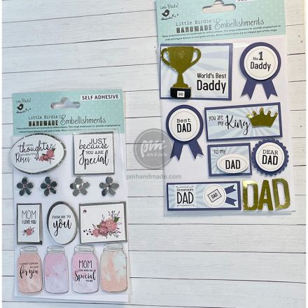 Bộ sticker Mom/Dad