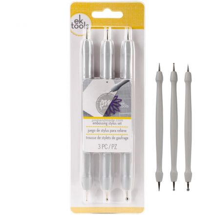 Bộ 3 cây đầu tròn và nhọn tạo kiểu hiệu EK tools