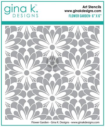 Khuôn vẽ Stencil mẫu flower garden