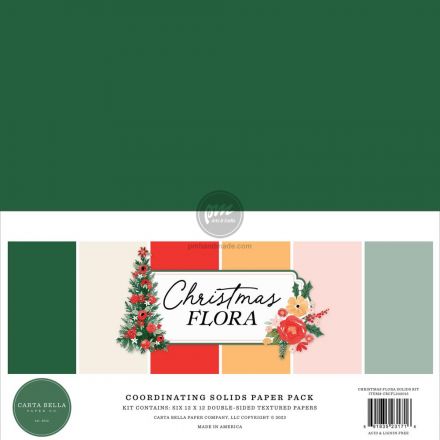 Xấp giấy cardstock Christmas Flora 12x12 inch