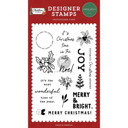 Bộ dấu in trong mẫu Christmas Time In The City