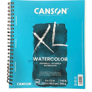 Tập giấy vẽ màu nước Canson XL 9x12 inch