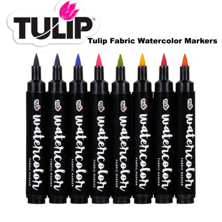 Set bút cọ vẽ vải hiệu Tulip 8 màu