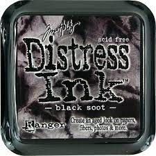 Mực in dấu màu đen hiệu Ranger distress ink