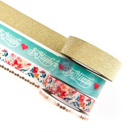 Gói băng keo washi mẫu be happy