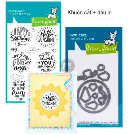 Combo dấu in và khuôn cắt mẫu magic messages