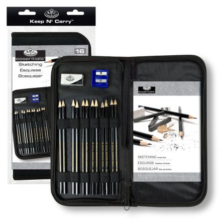 Bộ 12 chì phát thảo kèm túi và phụ kiện Royal & Langnickel