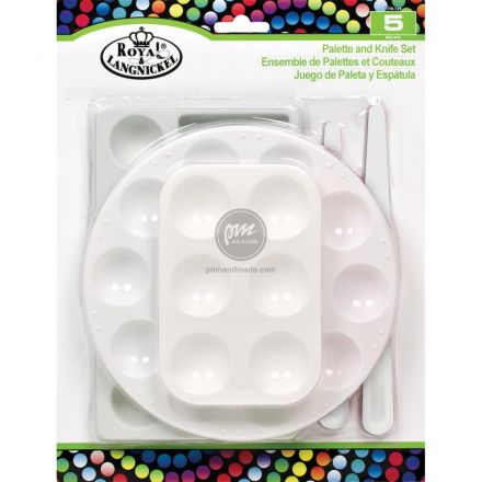 Bộ 3 Khay pha màu kèm bay nhựa