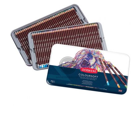 Bộ chì màu Derwent coloursoft set 72