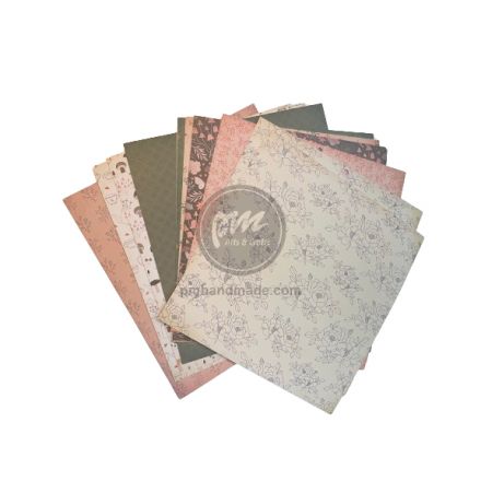 Paper pad mẫu cottage place ép foil 12x12 inch (tờ lẻ)
