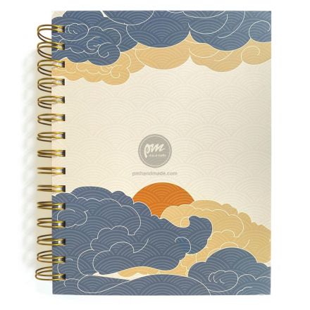 Sổ notebook in hình Japanese Moon
