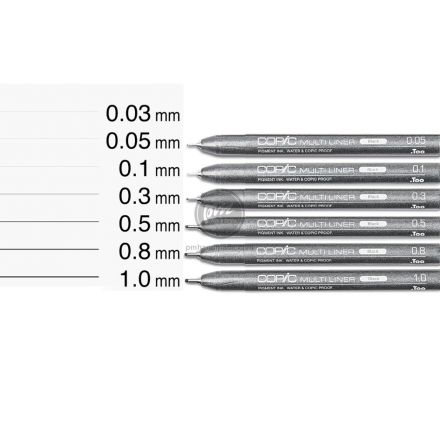 Bút đi nét Copic multiliner màu đen