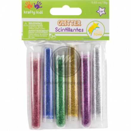 Bộ 6 màu kim tuyến hủ 3g/lọ